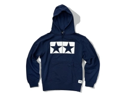 Image 152: JUN WATANABE TAMIYA LOGO HOODED SWEATSHIRT (BLUE) XXL