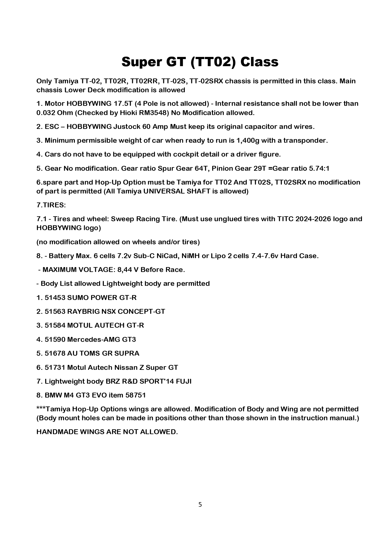 HOBBY WING CUP Technical Regulations 2026 อัปเดต 08-10-2026 (3)_page-0005